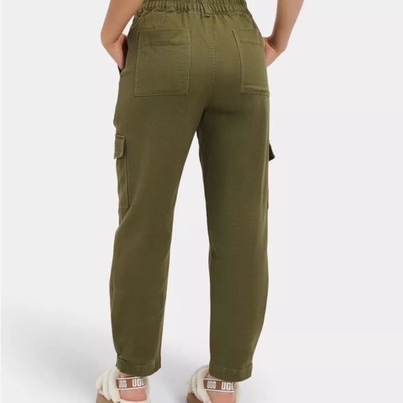 UGG Kensley Cargo Pant Olive Green Pockets Utility Trouser Size M - Picture 1 of 16